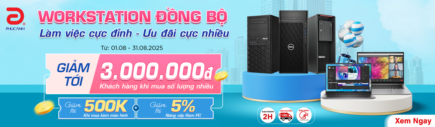 Workstation đồng bộ chính hãng