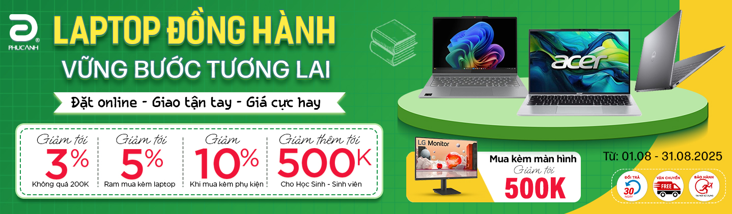 Sắm laptop tại gia - Nhận ưu đãi tại nhà
