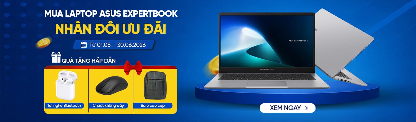 Asus Expertbook - Nhân đôi ưu đãi