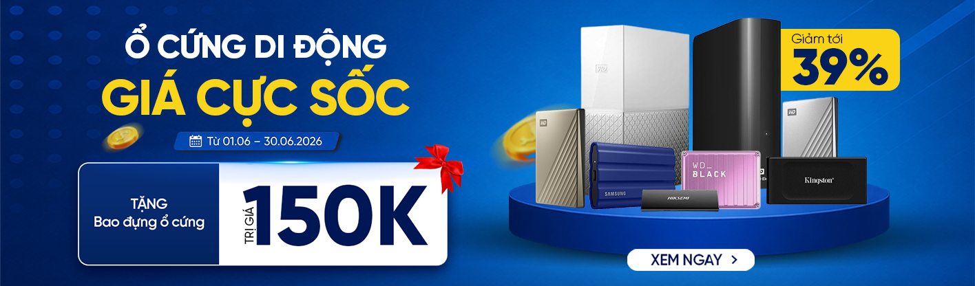 Ổ cứng di động - Giá cực sốc - Cơn lốc quà tặng