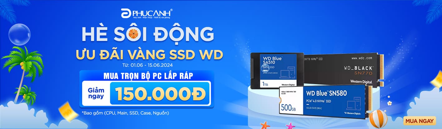 Hè Sôi Động - Ưu Đãi Vàng Cùng SSD WD