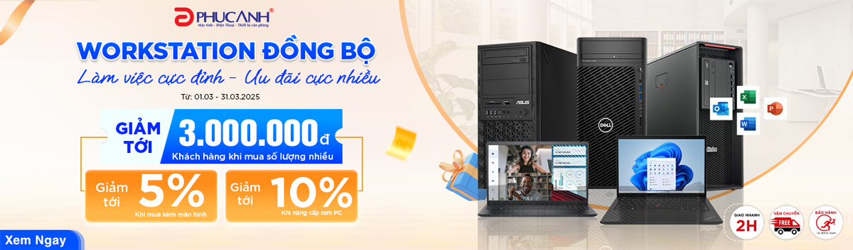 Workstation đồng bộ chính hãng