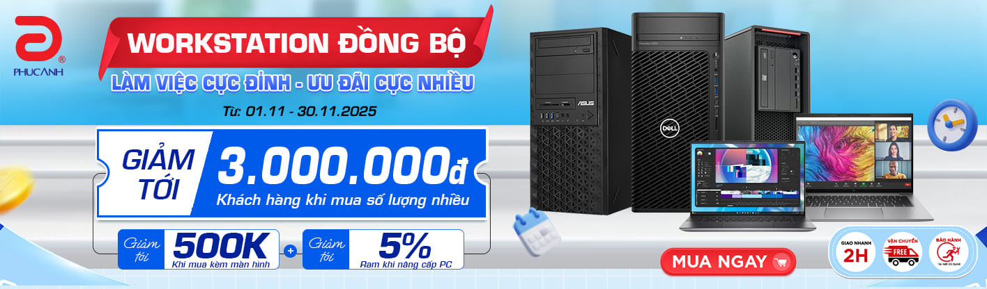 Workstation đồng bộ chính hãng