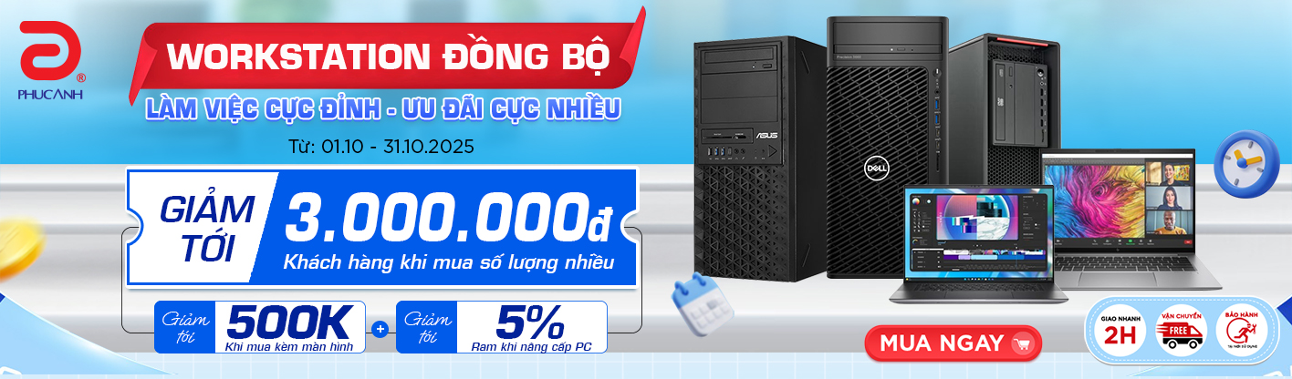 Workstation đồng bộ chính hãng
