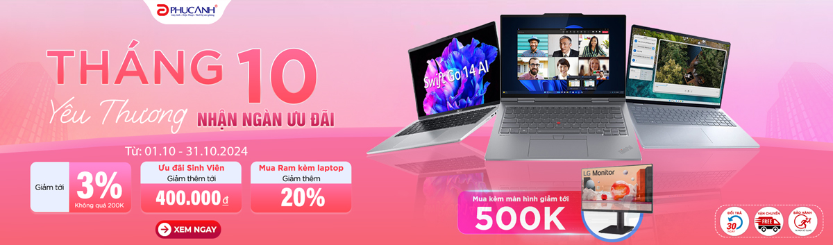 Sắm laptop tại gia - Nhận ưu đãi tại nhà