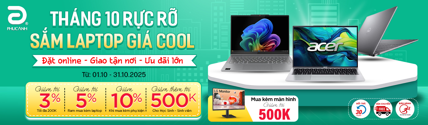 Sắm laptop tại gia - Nhận ưu đãi tại nhà