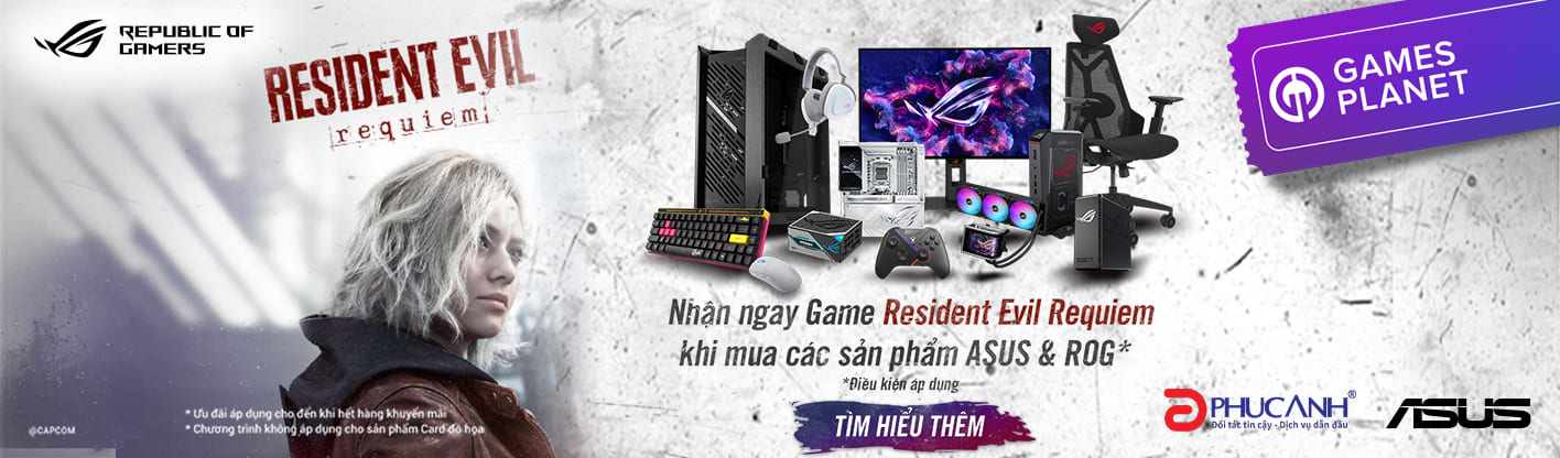 Mua ASUS - NHẬN NGAY CODE GAME RESIDENT EVIL REQUIEM