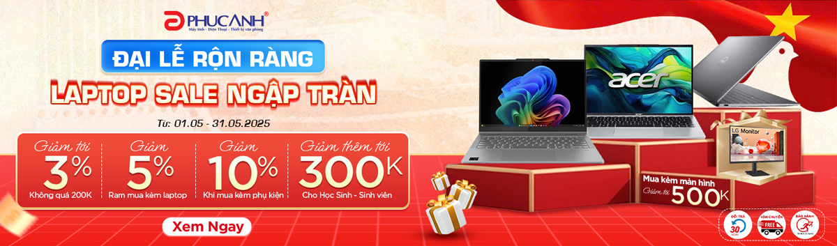 Sắm laptop tại gia - Nhận ưu đãi tại nhà