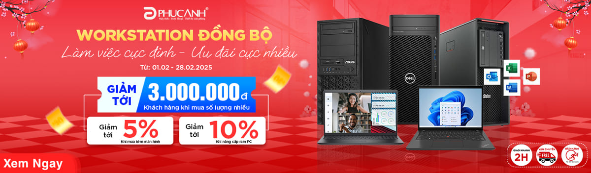 Workstation đồng bộ chính hãng