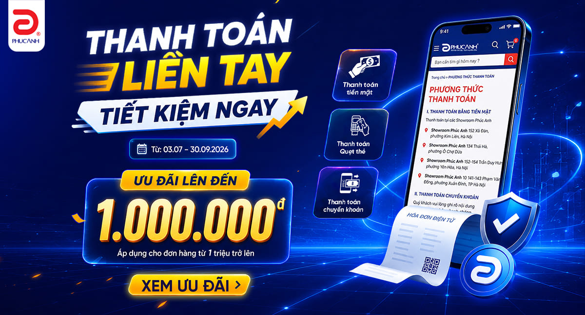 Thanh Toán Ngay – Giảm ngay tiền mặt