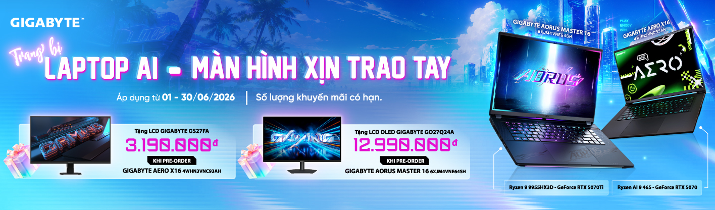 Trang bị Laptop AI - Màn Hình Xịn Trao Tay