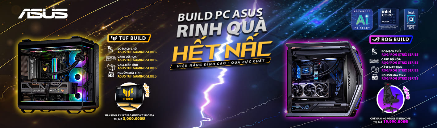BUILD PC ASUS - RINH QUÀ HẾT NẤC