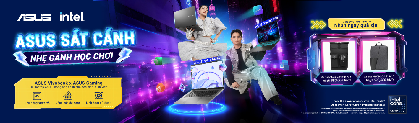Asus sát cánh - Nhẹ gánh học chơi