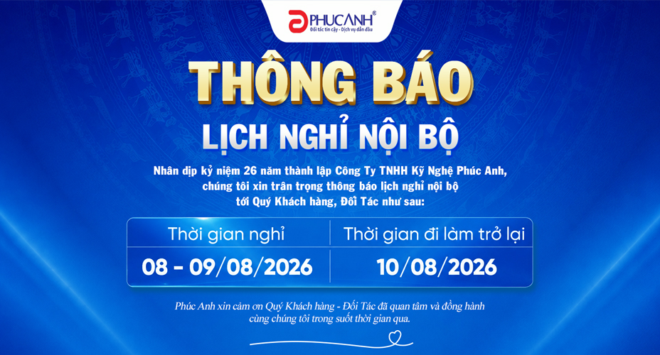 THÔNG BÁO LỊCH NGHỈ 