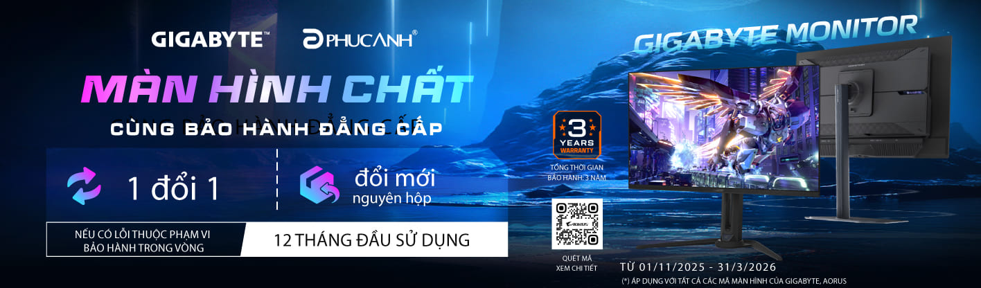 Màn hình chất cùng bảo hành đẳng cấp