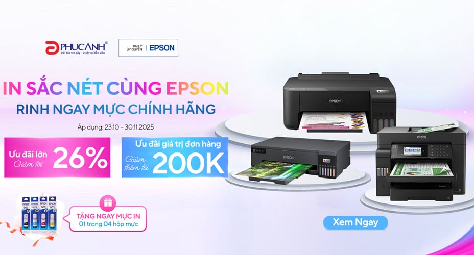 In Sắc Nét Cùng Epson