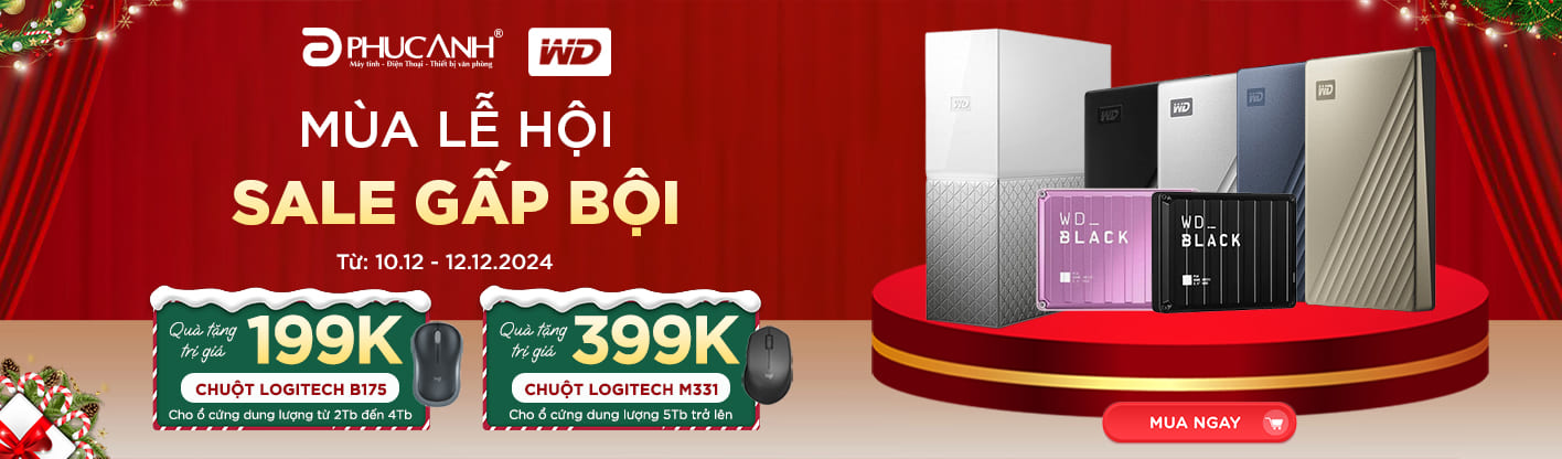 Mùa lễ hội - Sale gấp bội với ổ cứng WD