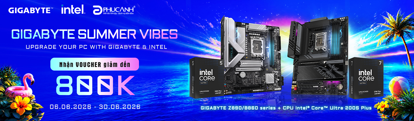 GIGABYTE Summer Vibes - Nâng Cấp PC Với Ưu Đãi Vàng