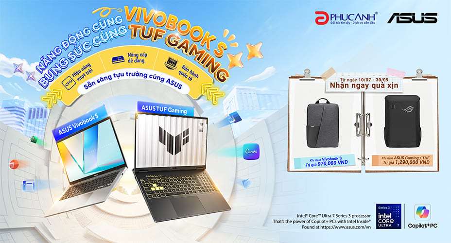 Năng Động Cùng Vivobook S - Bung Sức Cùng TUF Gaming