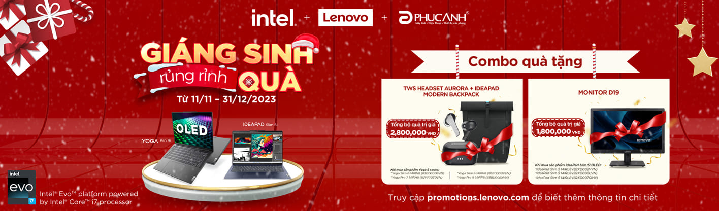 Giáng sinh rủng rỉnh quà với laptop Lenovo 31/12