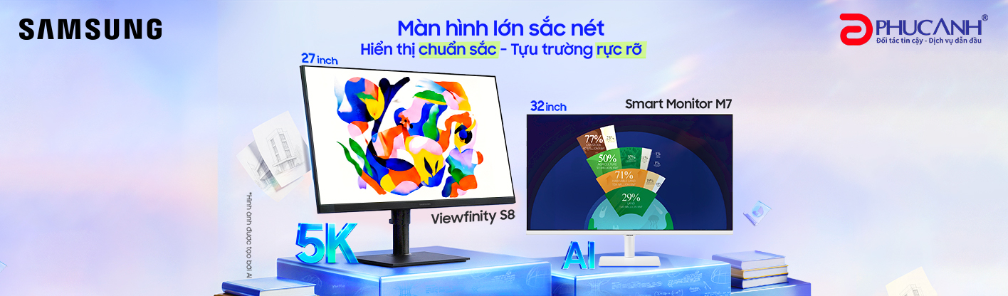 Màn hình lớn sắc nét....