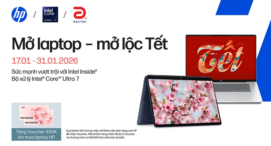 Happy Weekend HP - Mở Laptop - Mở lộc tết