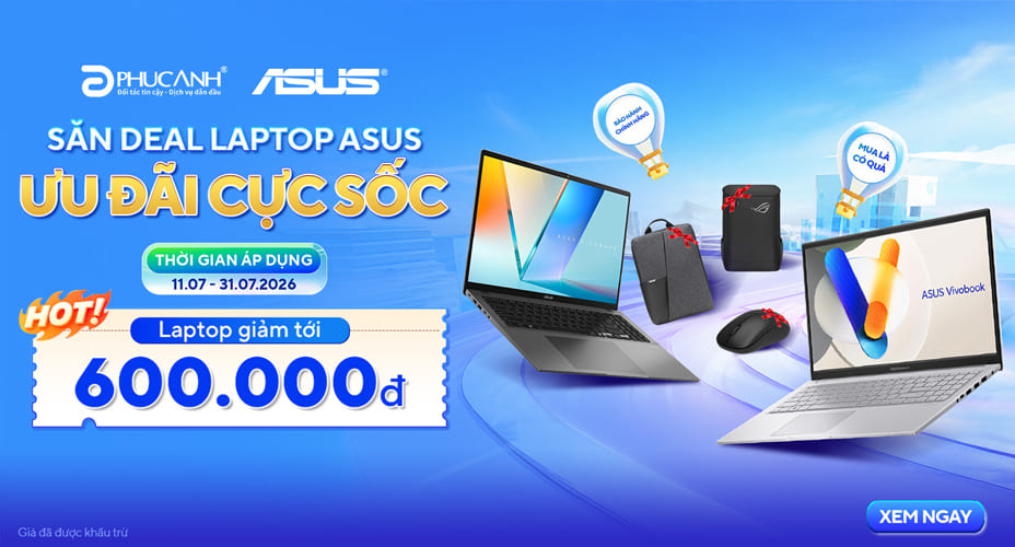 Tuần Lễ Vàng Asus - Sắm Laptop Sang 