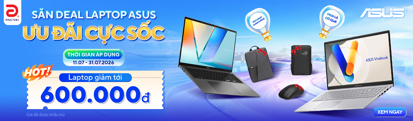 Tuần Lễ Vàng Asus - Sắm Laptop Sang