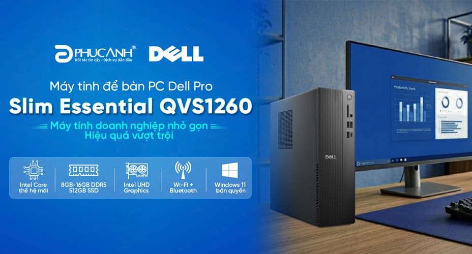 PC Dell Pro Slim Essential QVS1260