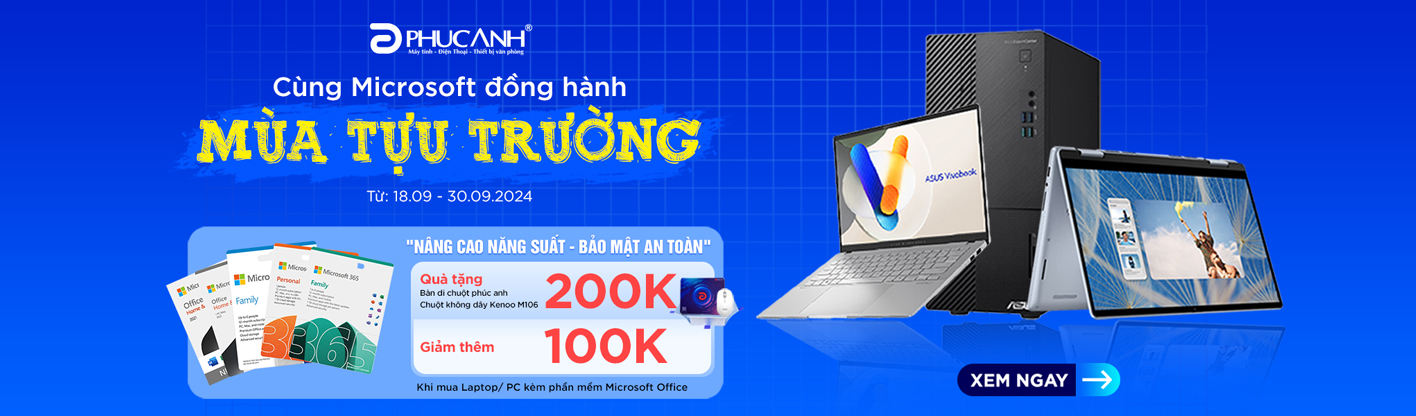 Cùng Microsoft đồng hành mùa tựu trường