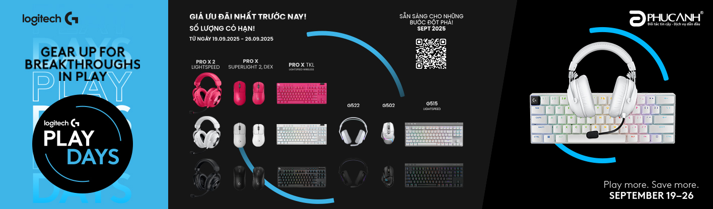 LOGITECH G PLAY DAYS – Giá ưu đãi từ trước tới nay