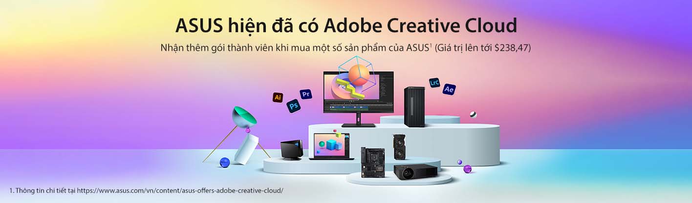 ASUS hiện có Adobe Creative Cloud