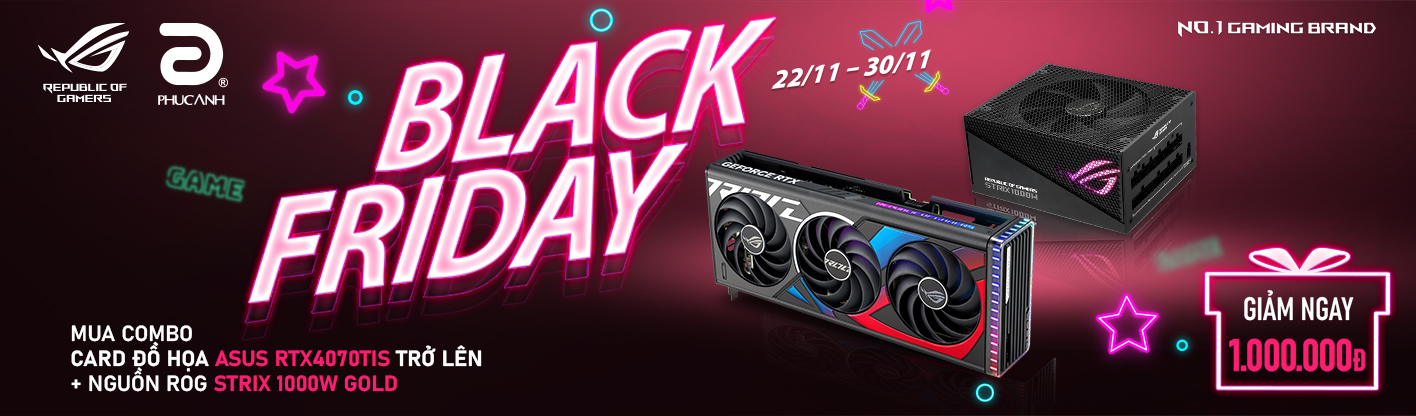 Black Friday - Mua combo ASUS giảm giá ngay