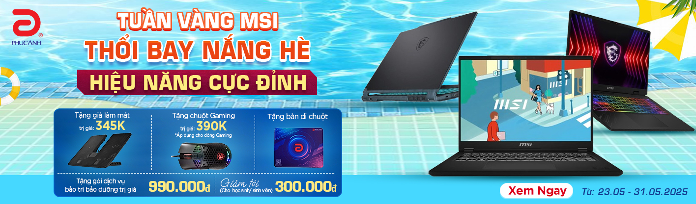 Tuần lễ vàng Laptop MSI