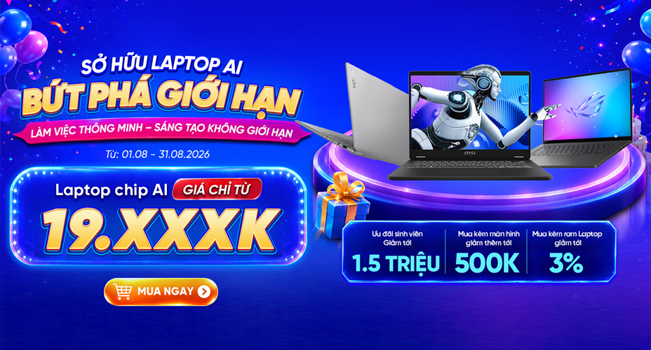 Laptop AI - Dẫn Đầu Hiệu Năng 