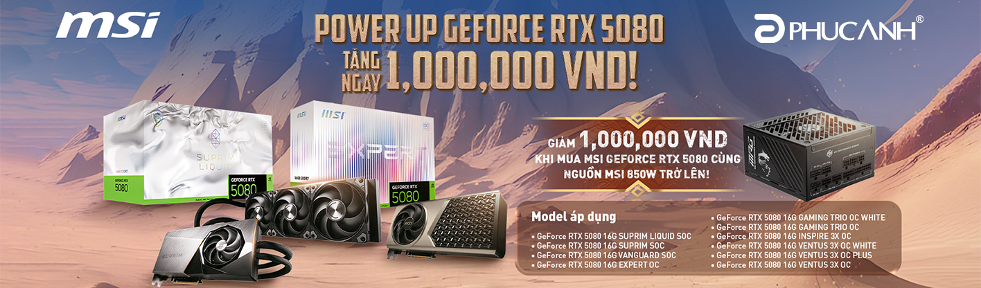 POWER UP GEFORCE RTX 5080 