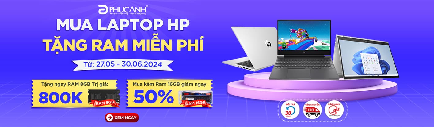 Mua Laptop HP - Tặng RAM miễn phí