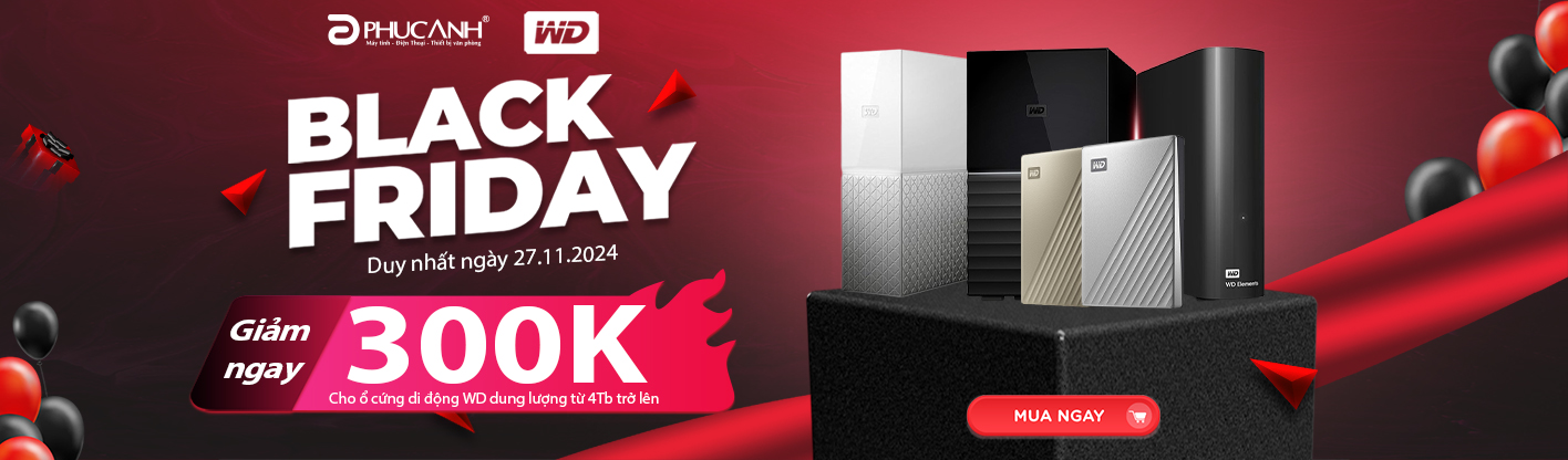 Sôi động ngày Black Friday với ổ cứng WD