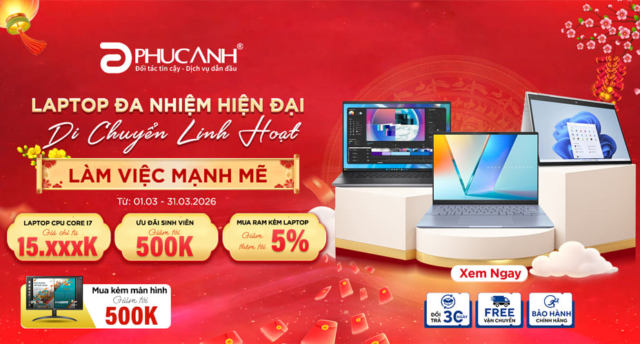 Laptop Đa Nhiệm - Hiện Đại Mỏng Nhẹ
