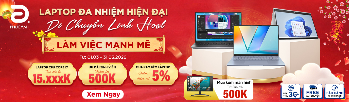 Laptop Đa Nhiệm - Hiện Đại Mỏng Nhẹ