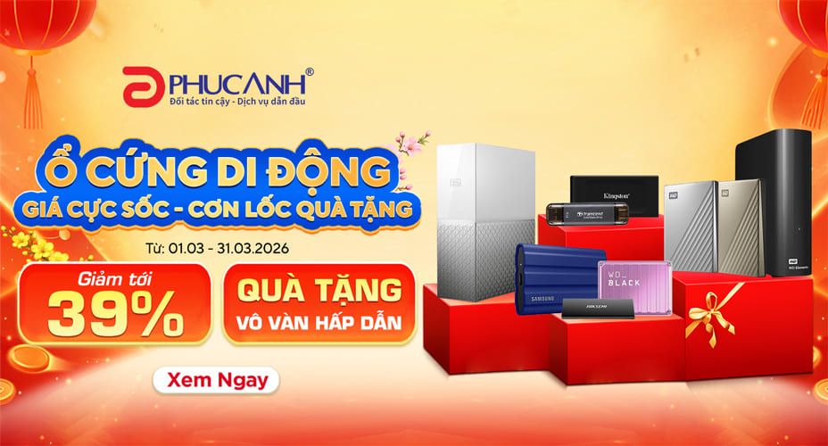 Ổ cứng di động - Giá cực sốc - Cơn lốc quà tặng