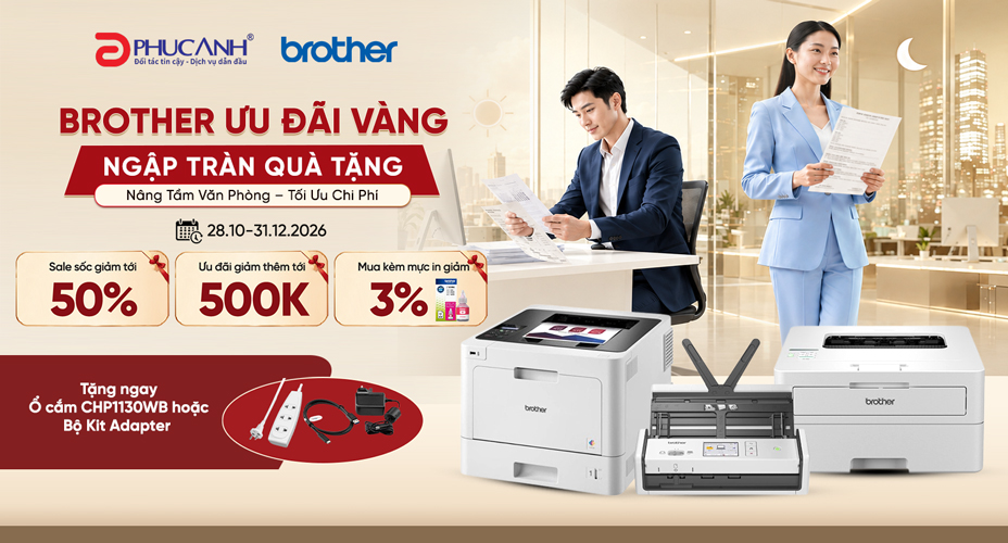 Brother Ưu Đãi Vàng - Ngập Tràn Quà Tặng