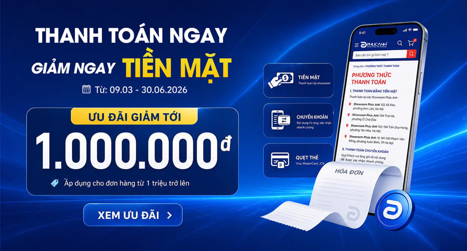 Thanh Toán Ngay – Giảm ngay tiền mặt