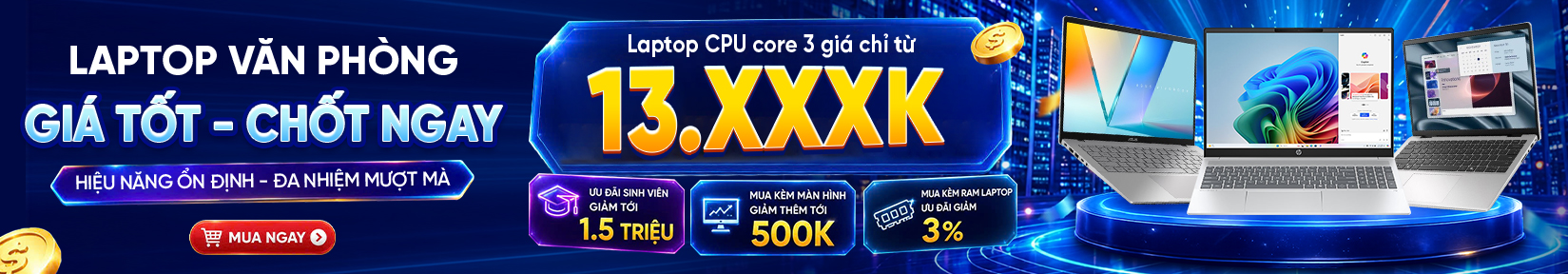 Laptop Đa Nhiệm - Hiện Đại Mỏng Nhẹ - Hiệu Năng Cao