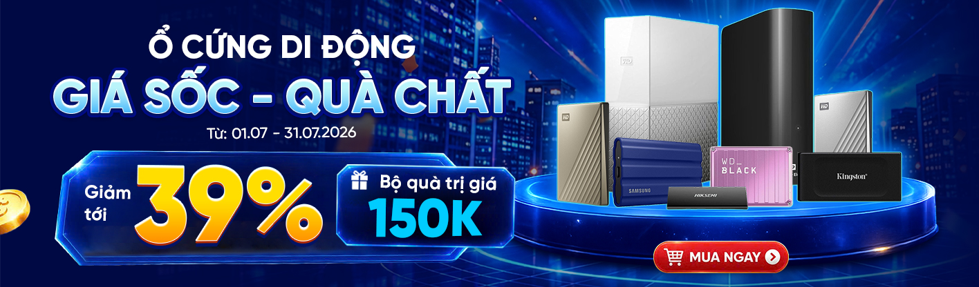 Ổ cứng di động - Giá cực sốc - Cơn lốc quà tặng