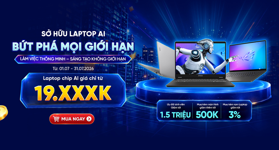Laptop AI - Dẫn Đầu Hiệu Năng 