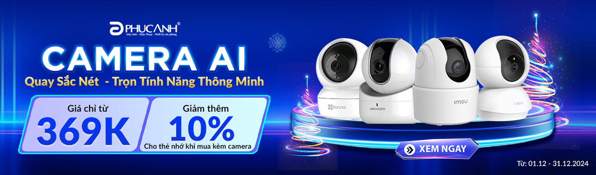 Camera AI giám sát giá chỉ từ 389K