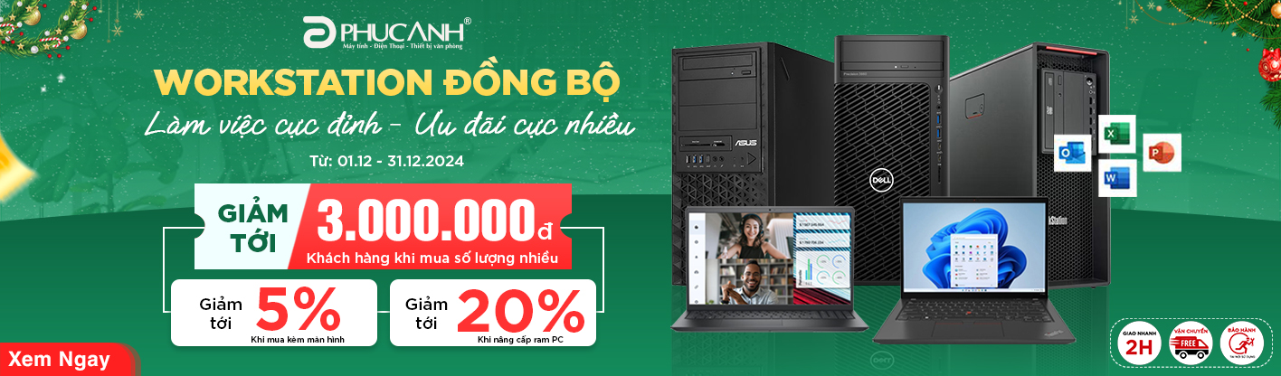 Workstation đồng bộ chính hãng