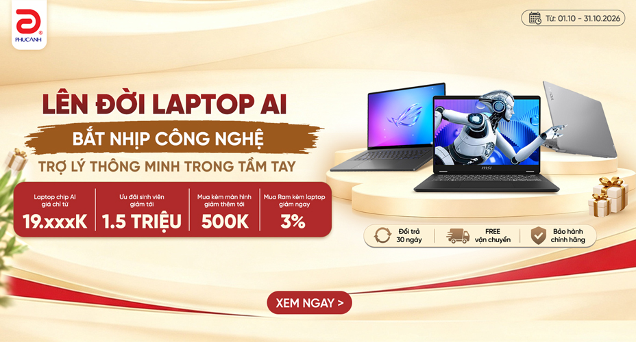 Laptop AI - Dẫn Đầu Hiệu Năng 