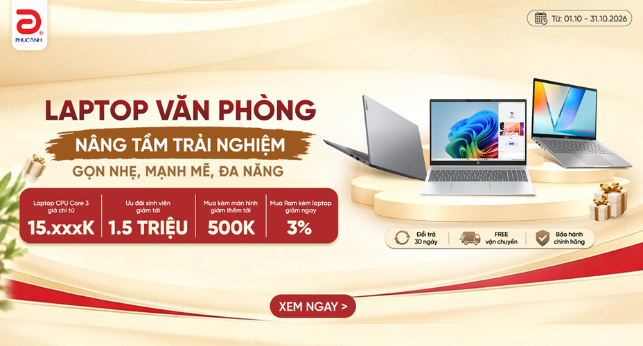 Laptop Đa Nhiệm - Hiện Đại Mỏng Nhẹ